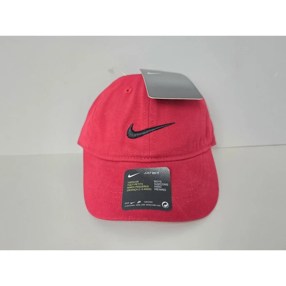 Nike logo Toddler Hat NWT gym red